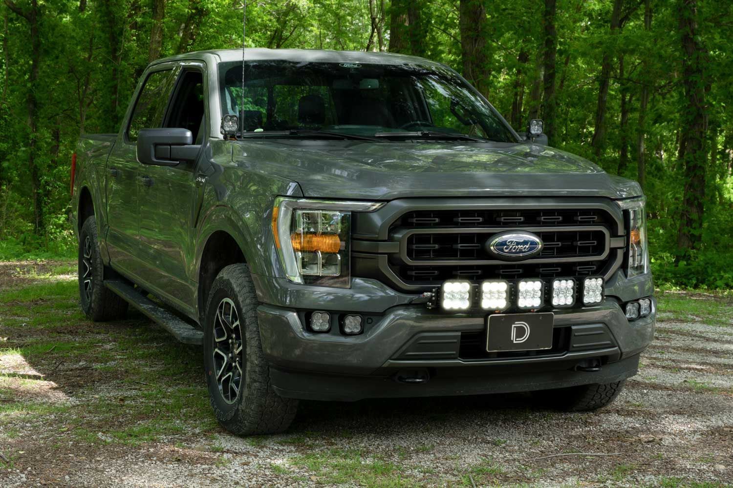 SS5 LED Pod Light Bar Bumper Kit on Ford F150