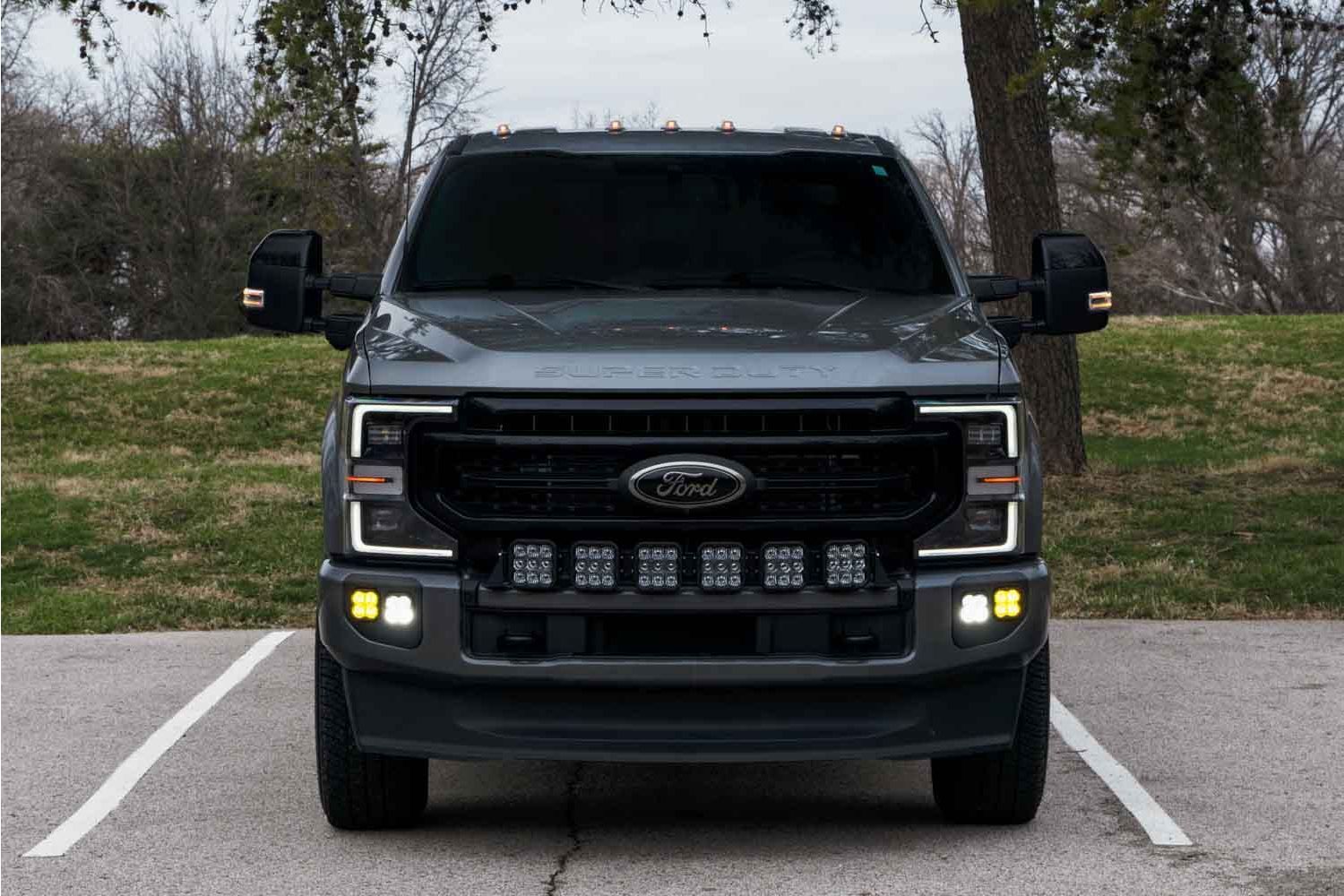 Stage Series LED Pod Fog Light Pocket Kit on Ford F350 Super Duty