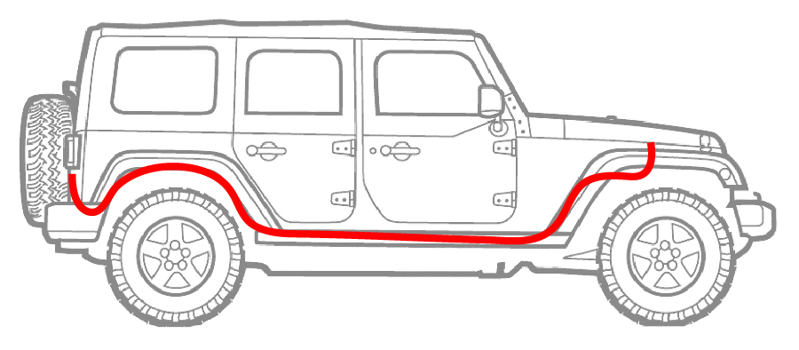 Wiring Diagram for Rear Hardtop Light Bar Kit 